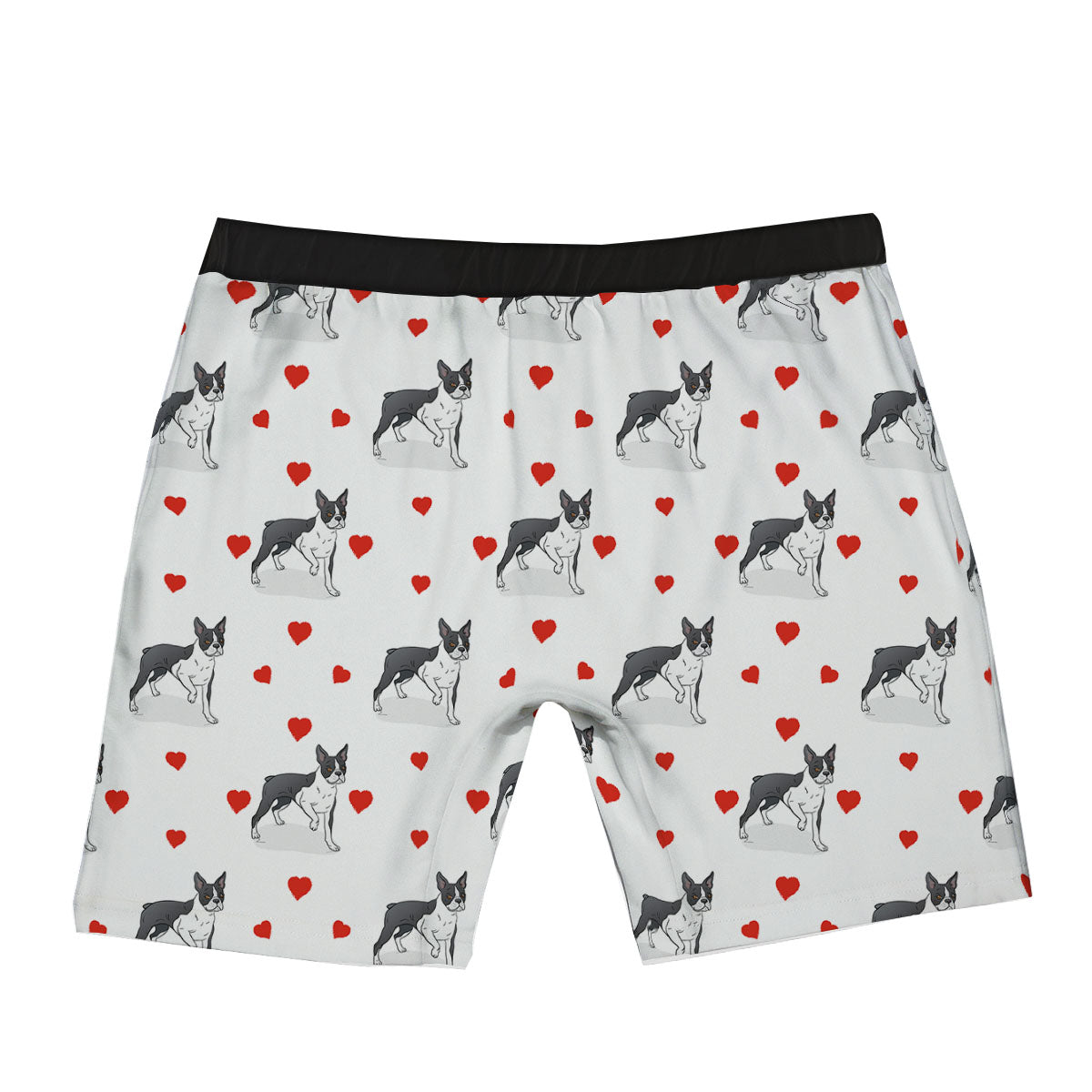 Heart Bull Terrier Print Pattern Boxer Briefs-grizzshop