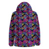 Heart Graffiti Print Pattern Down Jacket-grizzshop