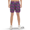 Heart Graffiti Print Pattern Men's Gym Shorts-grizzshop