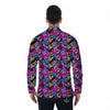 Heart Graffiti Print Pattern Men's Long Sleeve Shirts-grizzshop