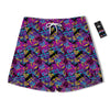 Heart Graffiti Print Pattern Men's Running Shorts-grizzshop