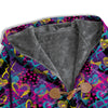 Heart Graffiti Print Pattern Men's Windbreaker Jacket-grizzshop