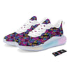 Heart Graffiti Print Pattern Running Sneakers-grizzshop