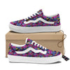 Heart Graffiti Print Pattern Skate Shoes-grizzshop