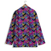 Heart Graffiti Print Pattern Women's Blazer-grizzshop