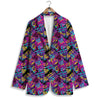 Heart Graffiti Print Pattern Women's Blazer-grizzshop