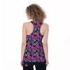 Heart Graffiti Print Pattern Women's Racerback Tank Top-grizzshop