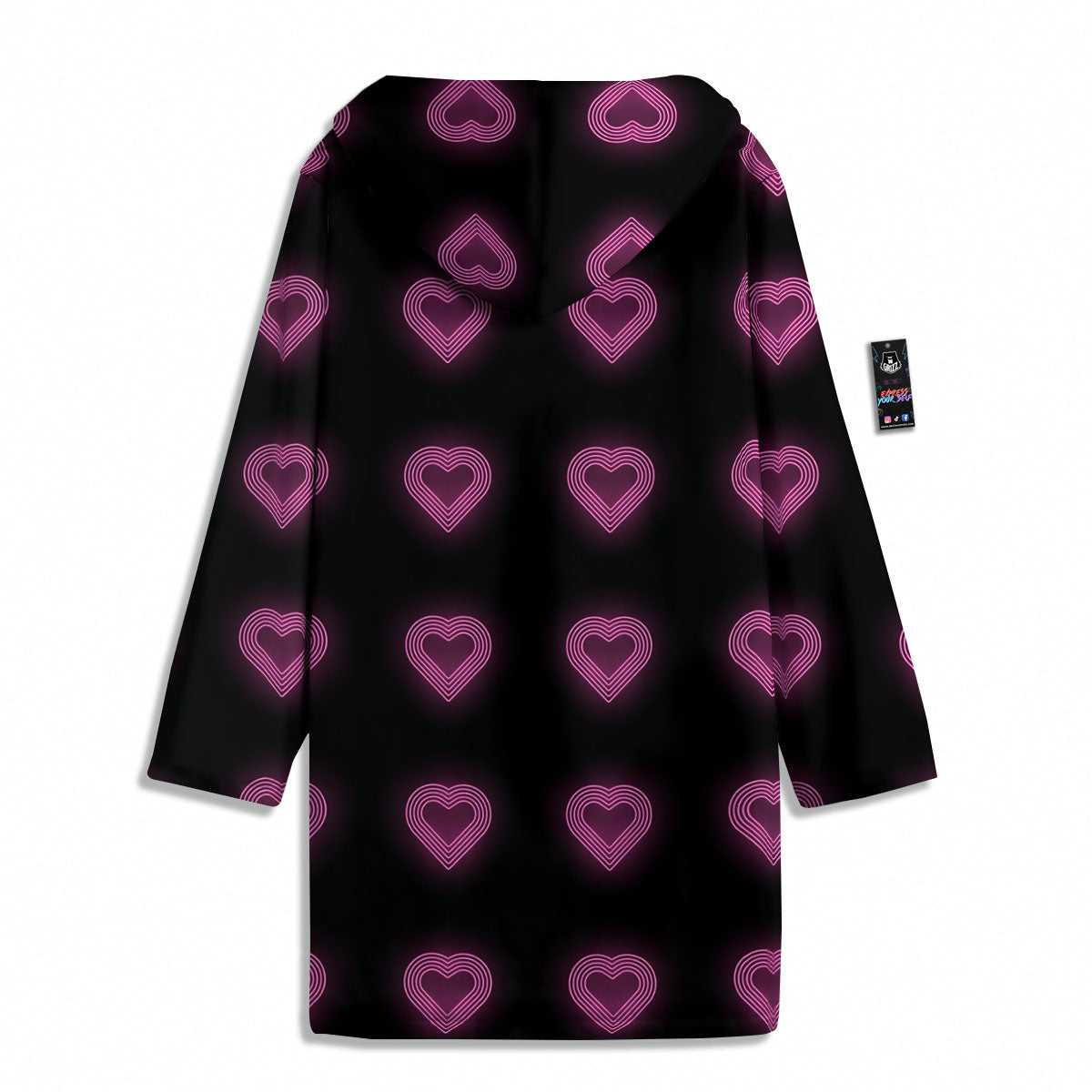 Heart Lights Print Pattern Men's Windbreaker Jacket-grizzshop