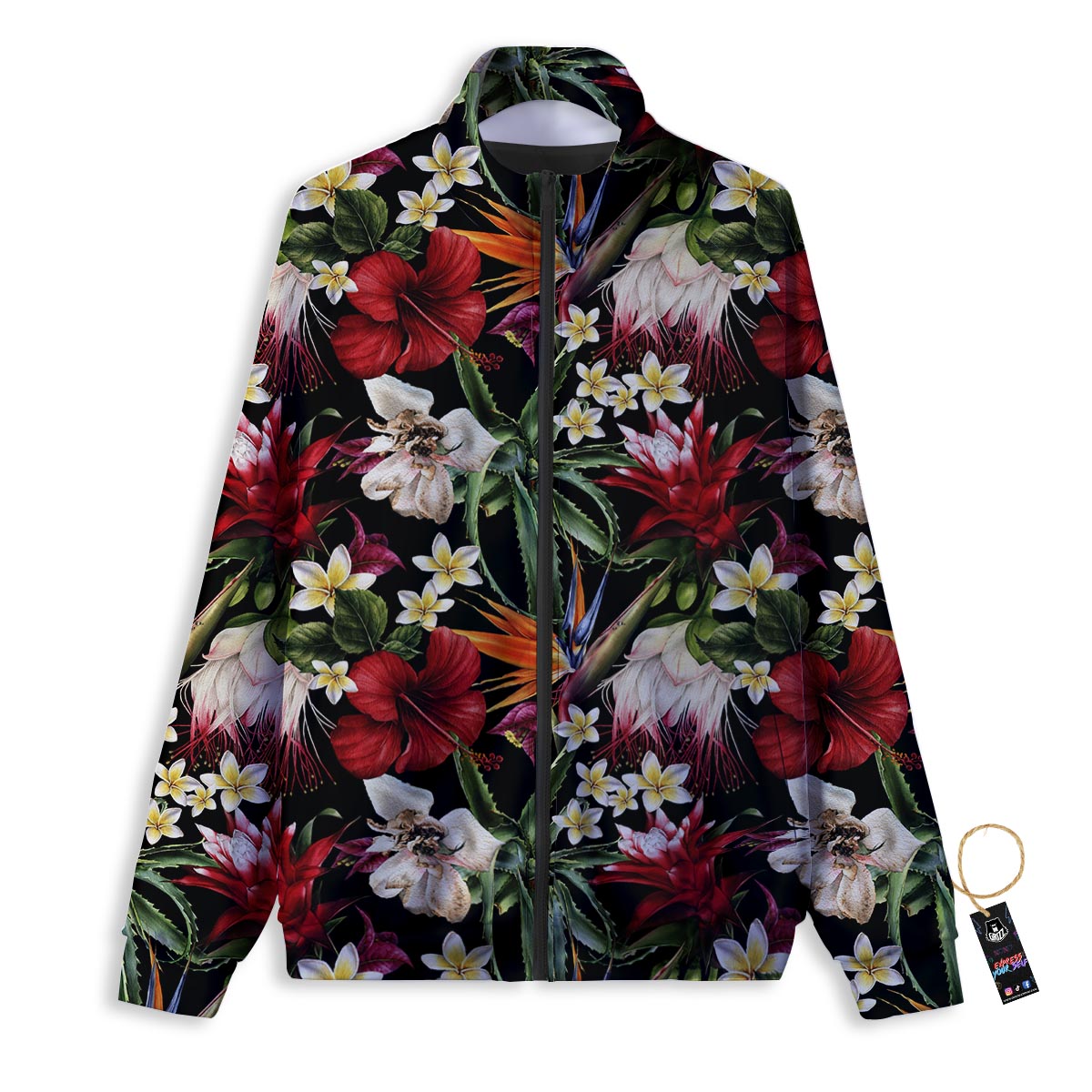 Heart Pink Lollipop Print Pattern Track Jacket-grizzshop