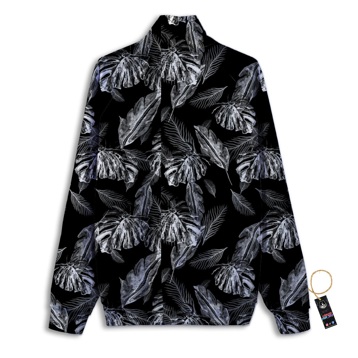 Heart Psychedelic Peace Sign Print Pattern Track Jacket-grizzshop