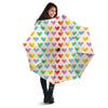 Heart Rainbow Print Pattern Umbrella-grizzshop