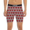 Heart Valentine's Day Print Pattern Boxer Briefs-grizzshop