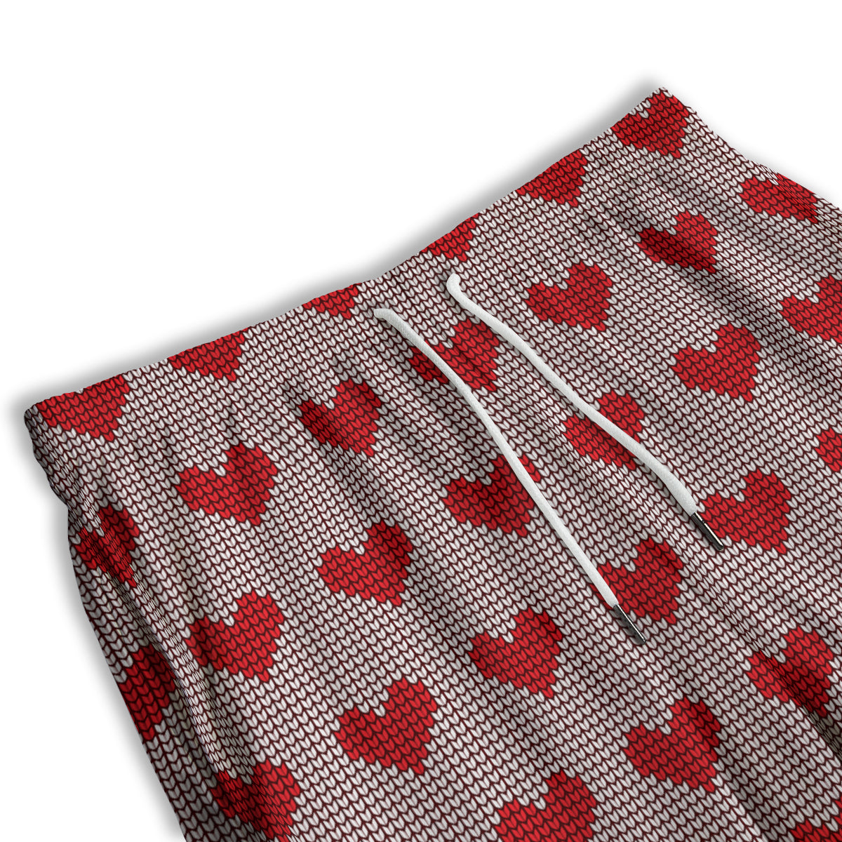 Heart Valentine's Day Print Pattern Men's Athletic Shorts