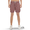 Heart Valentine's Day Print Pattern Men's Gym Shorts-grizzshop