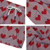 Heart Valentine's Day Print Pattern Men's Running Shorts-grizzshop