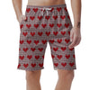 Heart Valentine's Day Print Pattern Men's Shorts-grizzshop