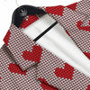 Heart Valentine's Day Print Pattern Men's Sport Coat-grizzshop