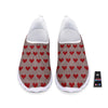 Heart Valentine's Day Print Pattern Nurse Shoes-grizzshop