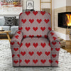 Heart Valentine's Day Print Pattern Recliner Slipcover-grizzshop