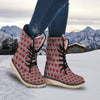 Heart Valentine's Day Print Pattern Snow Boots-grizzshop