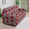 Heart Valentine's Day Print Pattern Sofa Cover-grizzshop