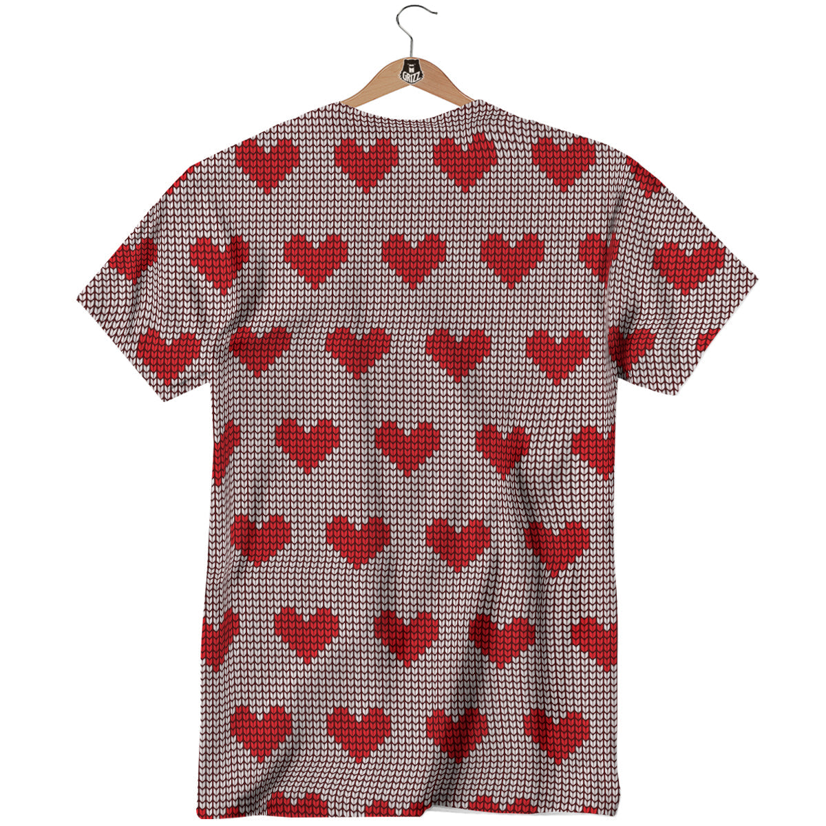 Heart Valentine's Day Print Pattern T-Shirt-grizzshop