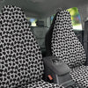 Heart White And Black Print Pattern Car Seat Covers-grizzshop