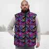 Heart Graffiti Print Pattern Down Vest