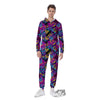 Heart Graffiti Print Pattern Men's Jumpsuit-grizzshop