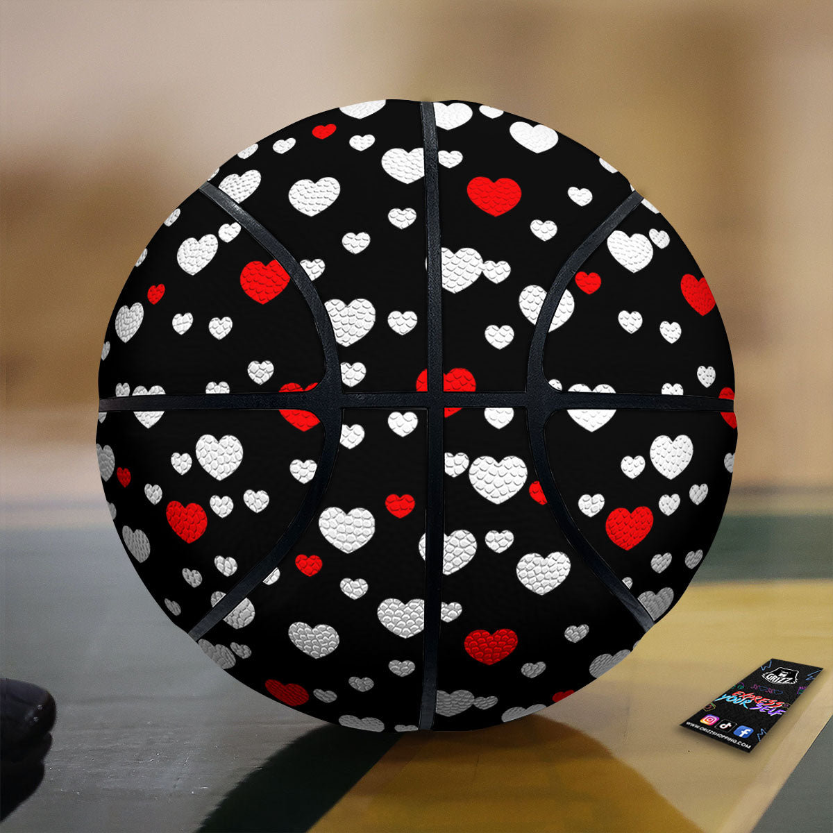 Hawaiian Summer Leaves Print Pattern Basketball