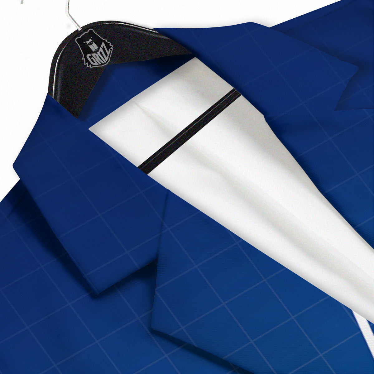 Heartbeat Blue Print Men's Sport Coat-grizzshop
