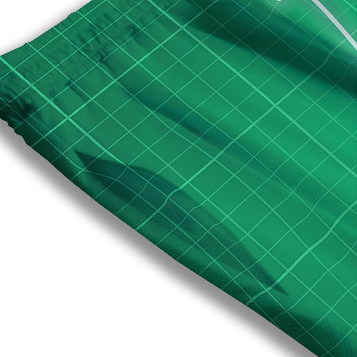 Heartbeat Green Print Mesh Shorts