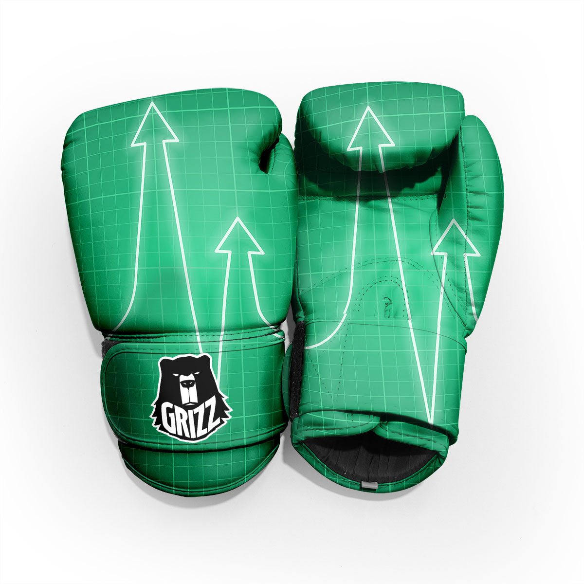Heartbeat Green Print Pro Boxing Glove