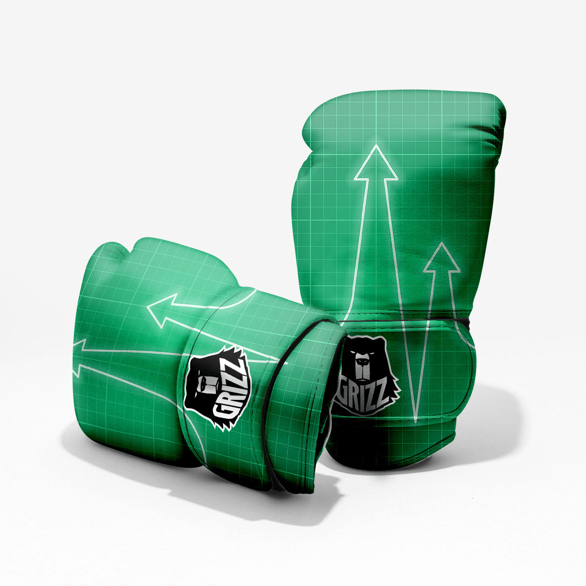 Heartbeat Green Print Pro Boxing Glove