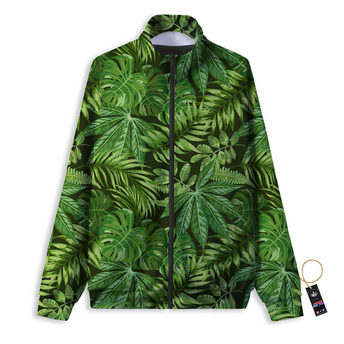 Heartbeat Pink Print Pattern Track Jacket-grizzshop