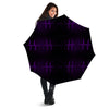 Heartbeat Purple Print Pattern Umbrella-grizzshop