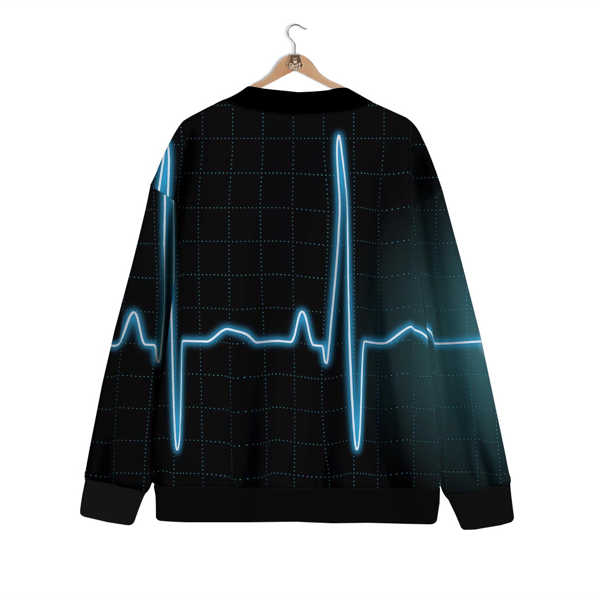 Heartbeat Teal Print Cardigan-grizzshop
