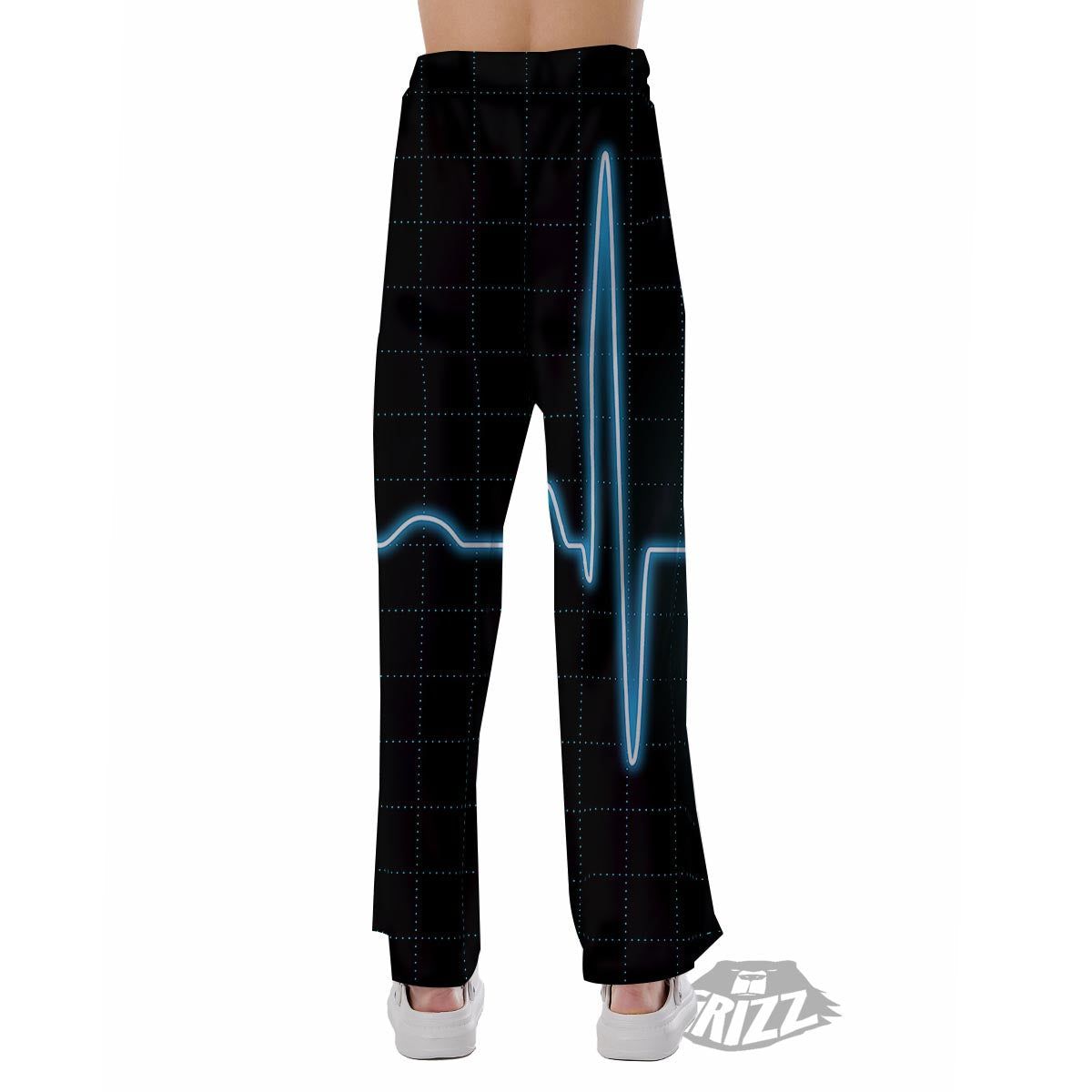 Heartbeat Teal Print Pajama Pants-grizzshop