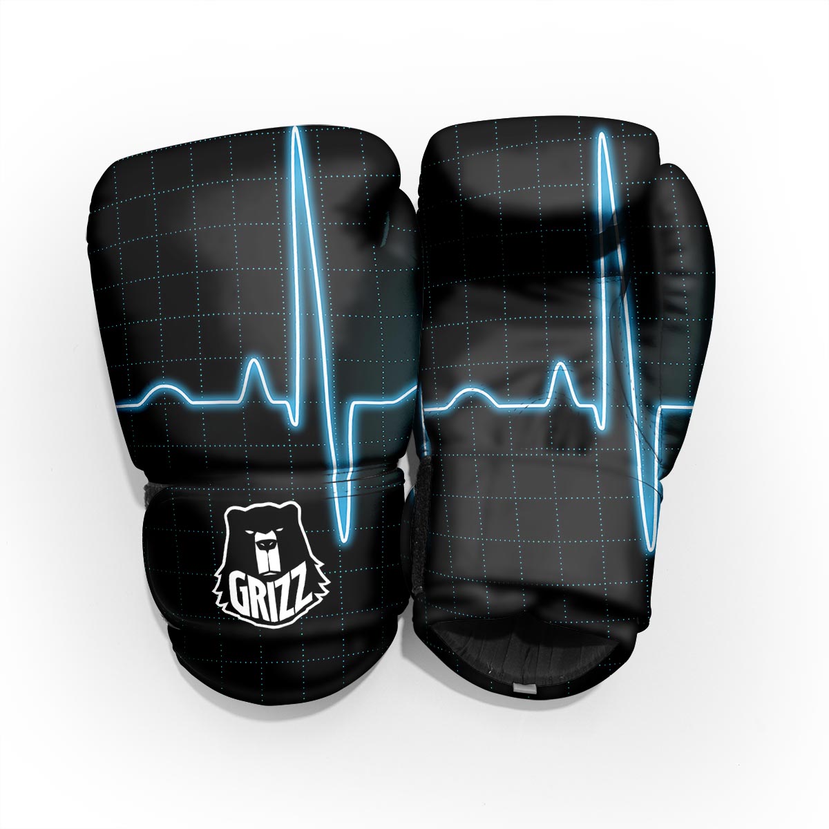 Heartbeat Teal Print Pro Boxing Glove