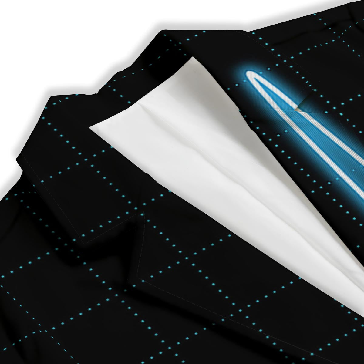 Heartbeat Teal Print Women's Blazer-grizzshop