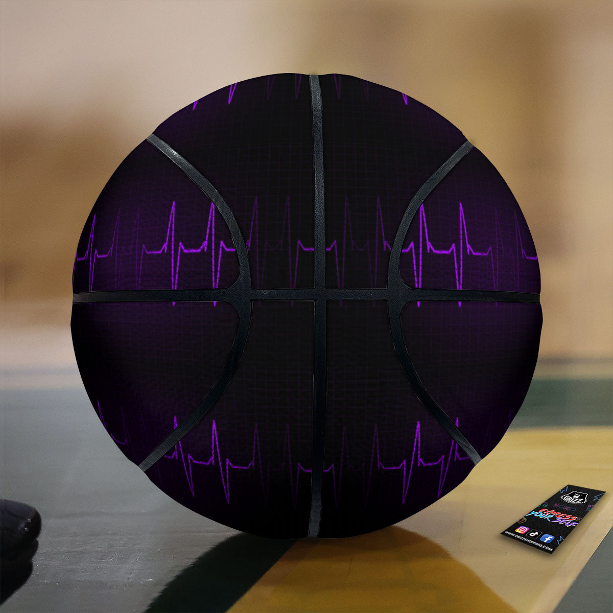Heart Valentine's Day Print Pattern Basketball