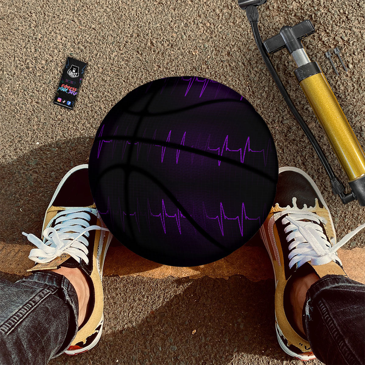 Heart Valentine's Day Print Pattern Basketball