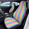 Hearts Rainbow Leopard Print Pattern Car Seat Covers-grizzshop