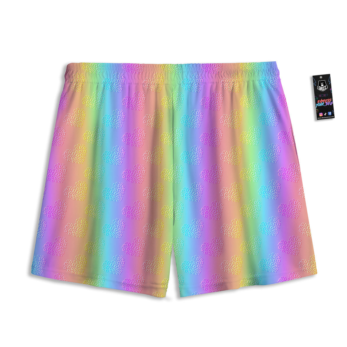 Mandala Eye Of Providence Print Mesh Shorts