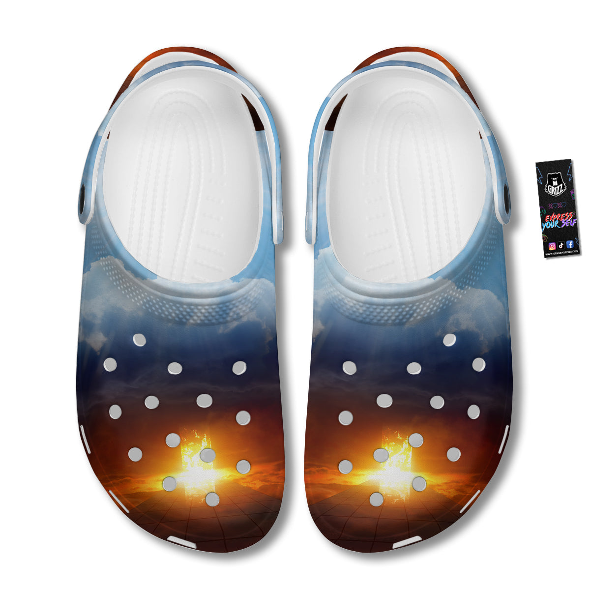 Heaven And Hell Print Clog-grizzshop