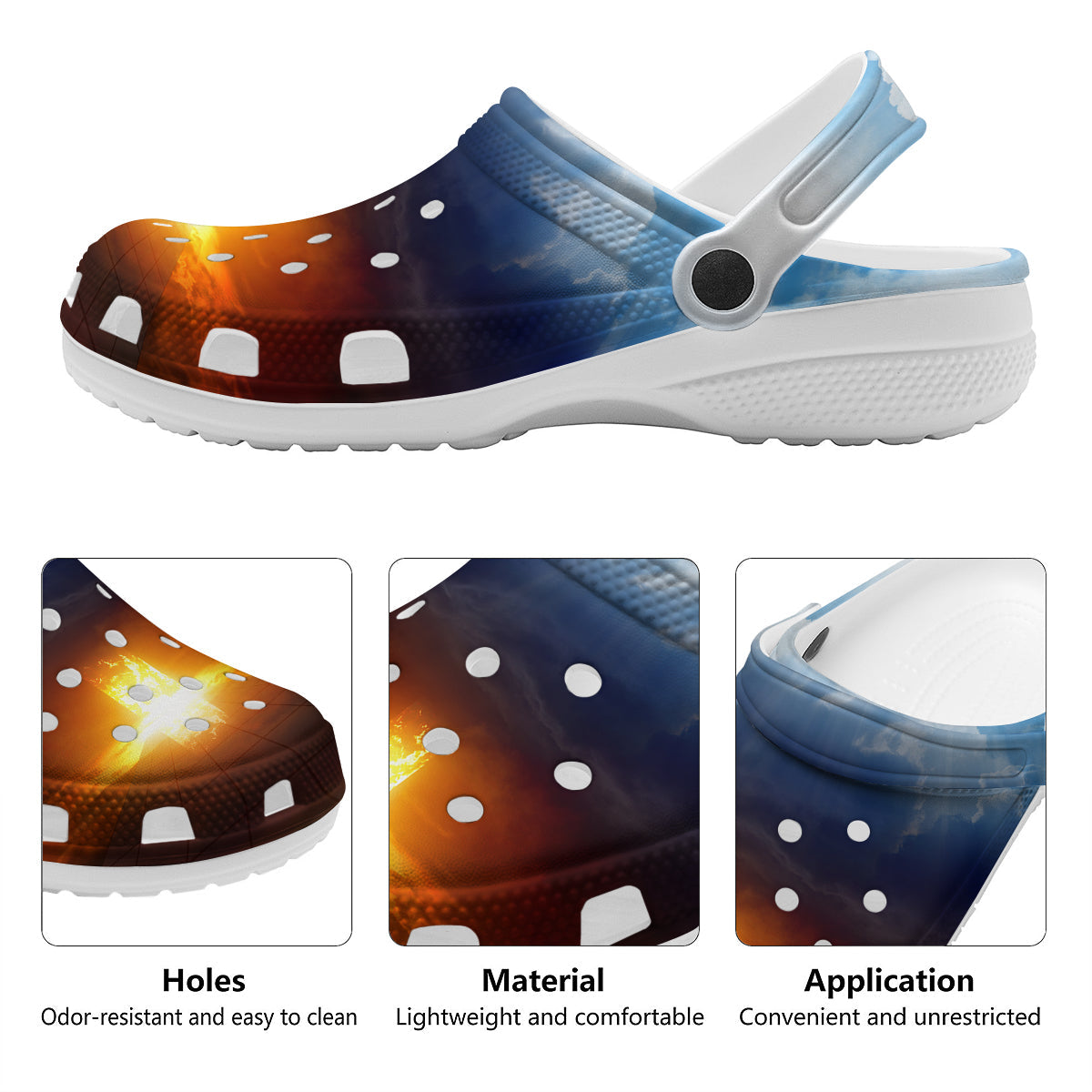 Heaven And Hell Print Clog-grizzshop