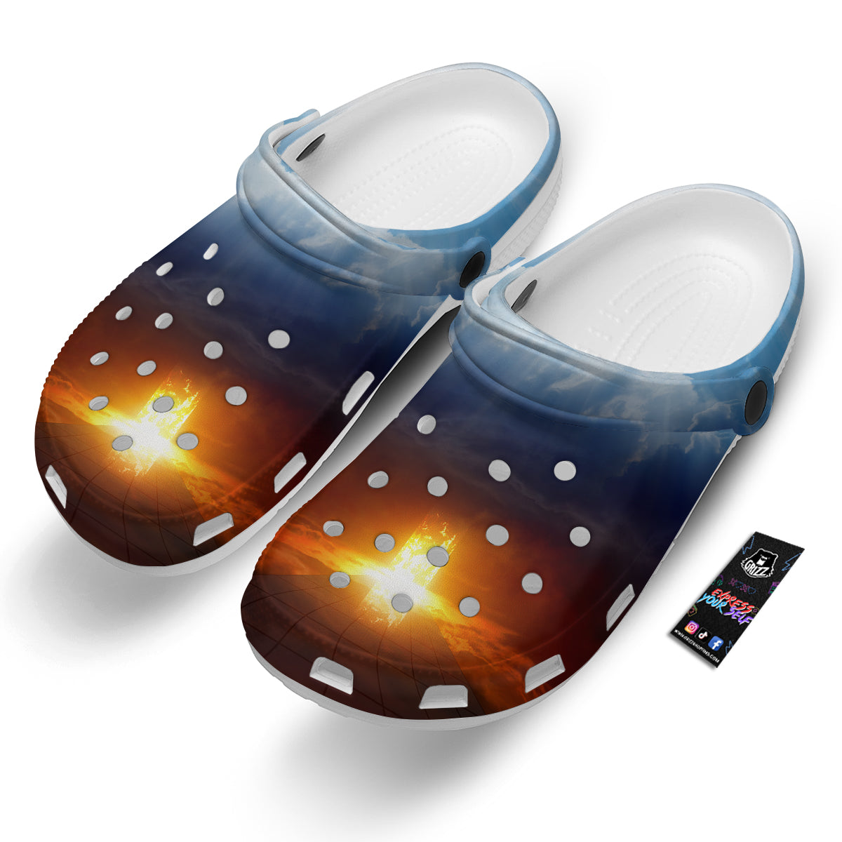 Heaven And Hell Print Clog-grizzshop
