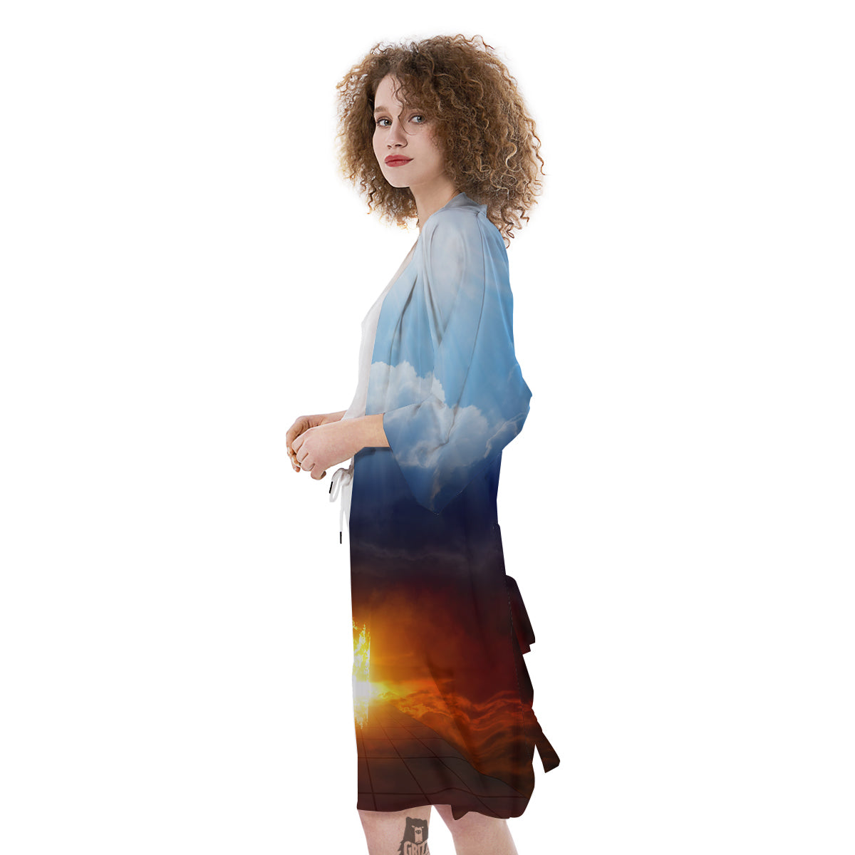 Heaven And Hell Print Kimono-grizzshop