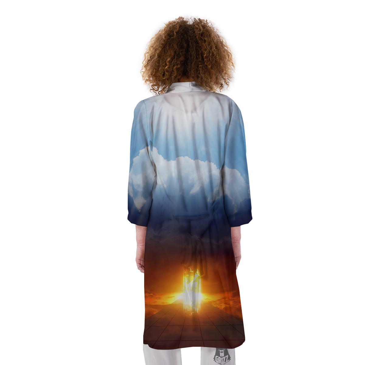 Heaven And Hell Print Kimono-grizzshop