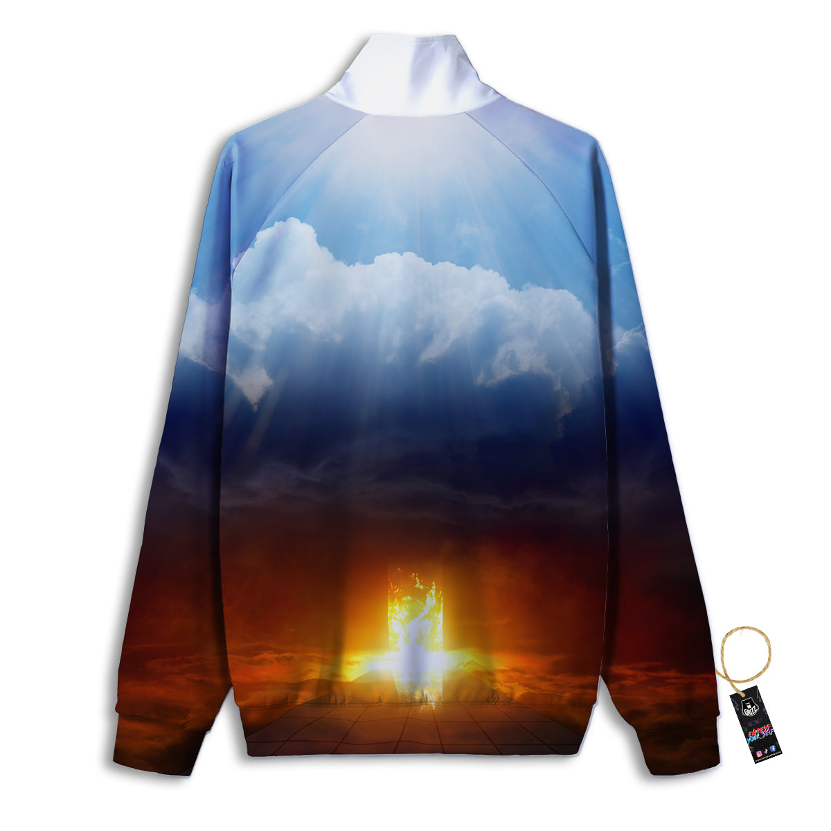 Heaven And Hell Print Track Jacket-grizzshop